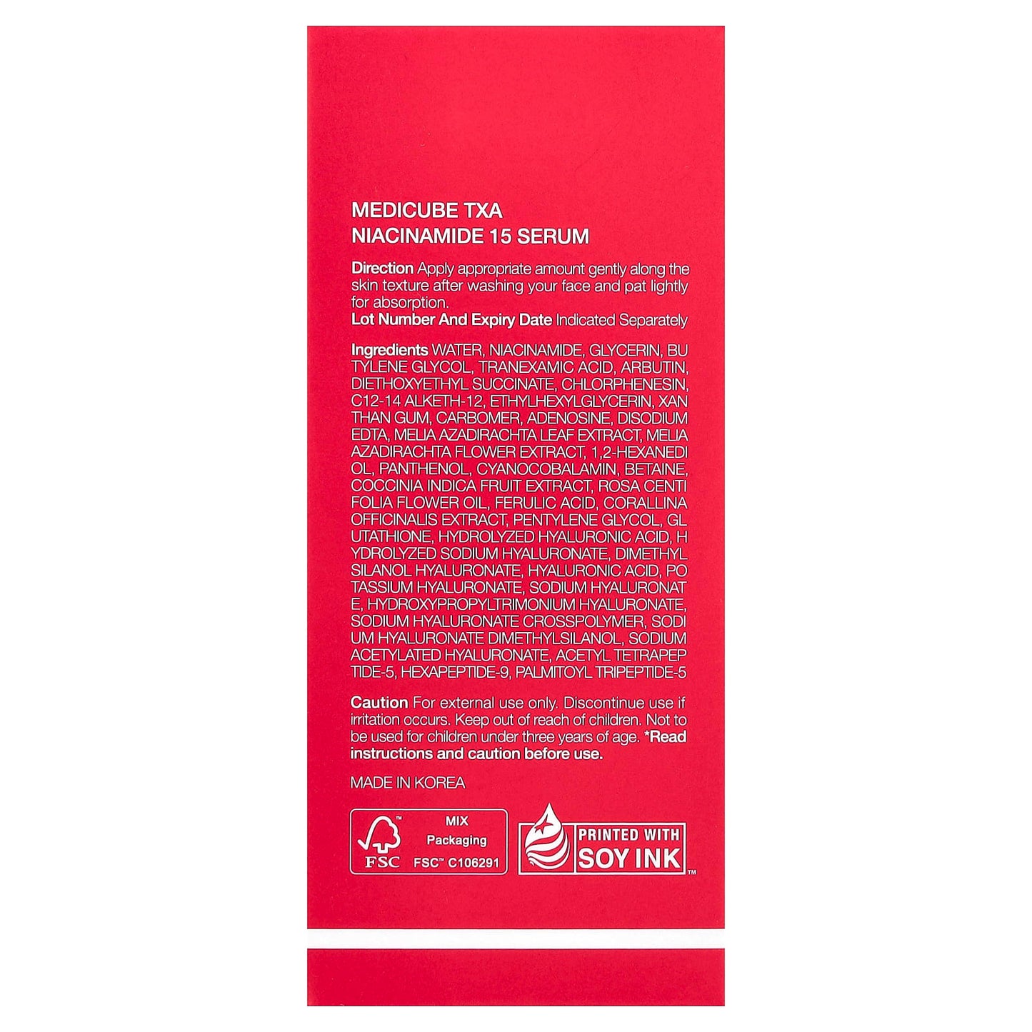 MEDICUBE TXA NIACINAMIDE 15 SERUM